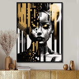 Golden Fluidity Of Womanhood IV - Fashion Canvas Wall Art