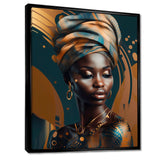 African Chromatic Woman II - Fashion Canvas Wall Art