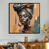 African Chromatic Woman III - Fashion Canvas Wall Art