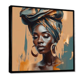 African Chromatic Woman III - Fashion Canvas Wall Art