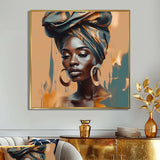 African Chromatic Woman III - Fashion Canvas Wall Art