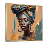 African Chromatic Woman III - Fashion Canvas Wall Art