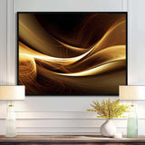 Gold Elegant Modern Sofa I - Abstract Canvas Wall Art