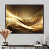 Gold Elegant Modern Sofa III - Abstract Canvas Wall Art