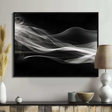 Black White Contemplative Abstraction I - Abstract Canvas Wall Art