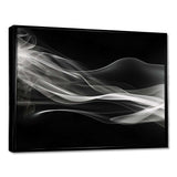 Black White Contemplative Abstraction I - Abstract Canvas Wall Art