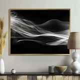 Black White Contemplative Abstraction I - Abstract Canvas Wall Art