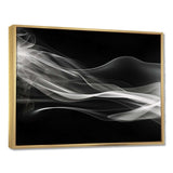 Black White Contemplative Abstraction I - Abstract Canvas Wall Art