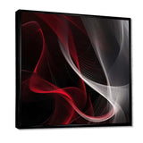 Red Black Contemplative Abstraction I - Abstract Canvas Wall Art