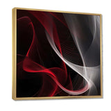 Red Black Contemplative Abstraction I - Abstract Canvas Wall Art