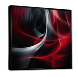 Red Black Contemplative Abstraction X - Abstract Canvas Wall Art