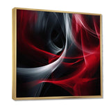 Red Black Contemplative Abstraction X - Abstract Canvas Wall Art