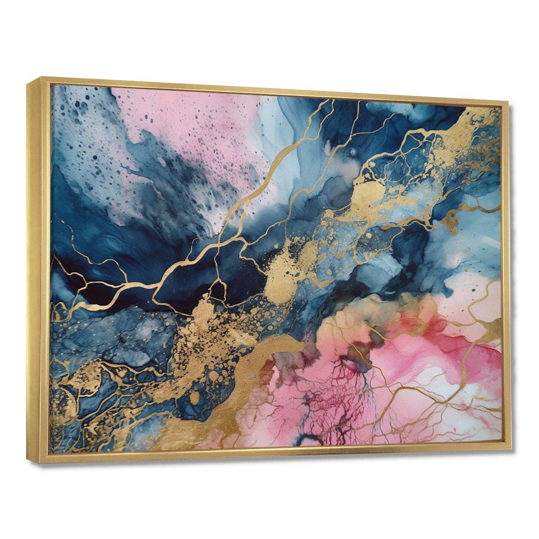 Exploring The Depths Of Pink Geode IV - Abstract Canvas Wall Art