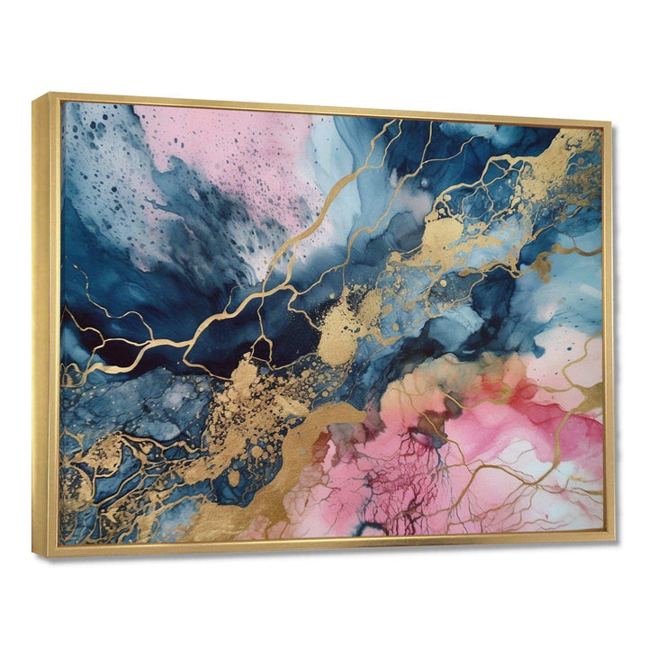Exploring The Depths Of Pink Geode IV - Abstract Canvas Wall Art