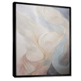 Gold And Grey Line Art In Motion II - Abstract Canvas Wall Art