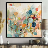 Pink Blue Minimalims Fludity I - Abstract Canvas Wall Art