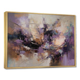 Purple Minimalims Enchantment - Abstract Canvas Wall Art