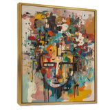 Abstract Face Portrait II - Abstract Canvas Wall Art