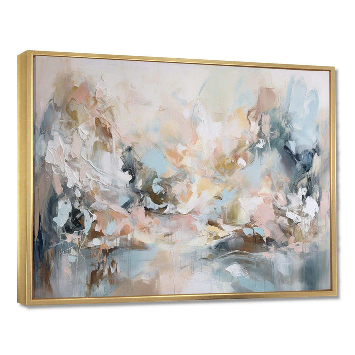 Delicate Brushstrokes Abstract Painting IV - Abstract Canvas Wall Art