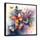 Purple Butterflies In The Air - Butterfly Wall Art Prints