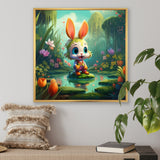 Cute Bunny - Rabbit Bedroom Wall Art