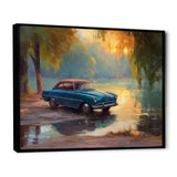 Blue And Yellow Sculpted Speed - Cars American Muscle Canvas Wall Art