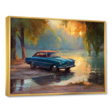 Blue And Yellow Sculpted Speed - Cars American Muscle Canvas Wall Art