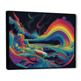 Blue And Orange The Art Of Muscle I - Cars American Muscle Canvas Wall Art
