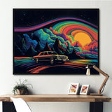 Black And Blue The Art Of Muscle - Cars American Muscle Canvas Wall Art