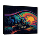 Black And Blue The Art Of Muscle - Cars American Muscle Canvas Wall Art
