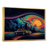 Black And Blue The Art Of Muscle - Cars American Muscle Canvas Wall Art