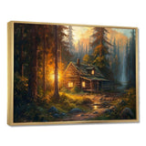 Forest Escape Cabin I - Landscapes Canvas Wall Art