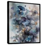 Blue And Flowers Bouquet Interpretation - Floral Canvas Wall Art