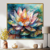 Pink Lotus Floral Dreams II - Floral Canvas Wall Art