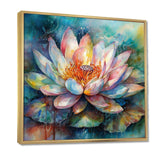 Pink Lotus Floral Dreams II - Floral Canvas Wall Art