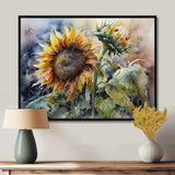 Yellow Sunflower Symphony IV - Floral Canvas Wall Art