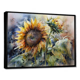 Yellow Sunflower Symphony IV - Floral Canvas Wall Art