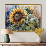 Yellow Sunflower Symphony IV - Floral Canvas Wall Art