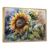 Yellow Sunflower Symphony IV - Floral Canvas Wall Art