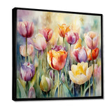 Garden Of Tulips - Floral Canvas Wall Art