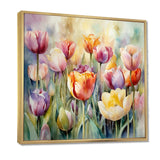 Garden Of Tulips - Floral Canvas Wall Art