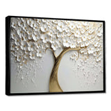 White Orchid Tree Garden Of Branches V - Landscapes Canvas Wall Art