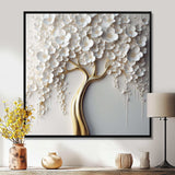 White Orchid Tree Garden Of Branches VII - Landscapes Canvas Wall Art