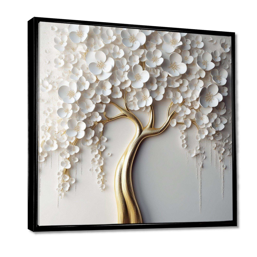 IDesignart White Orchid Tree Garden Of Branches VII - Landscapes Canvas Wall Art