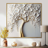 White Orchid Tree Garden Of Branches VII - Landscapes Canvas Wall Art