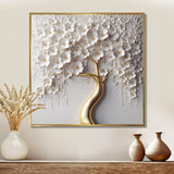 White Orchid Tree Garden Of Branches VIII - Landscapes Canvas Wall Art