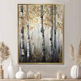 Birch Tree Forest Wonderland V - Landscapes Canvas Wall Art