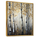 Birch Tree Forest Wonderland V - Landscapes Canvas Wall Art