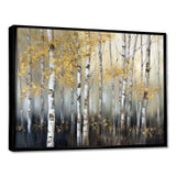 Birch Tree Dense Forest I - Landscapes Canvas Wall Art