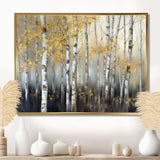 Birch Tree Dense Forest I - Landscapes Canvas Wall Art